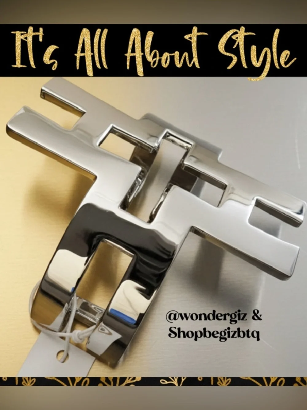 Authentic NWT Tory Burch Bold Polished Silver Hicks Large Cuff Bracelet